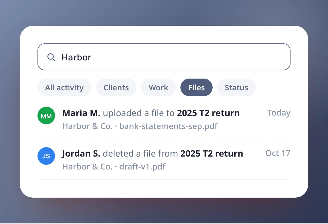 Search and filter in seconds
