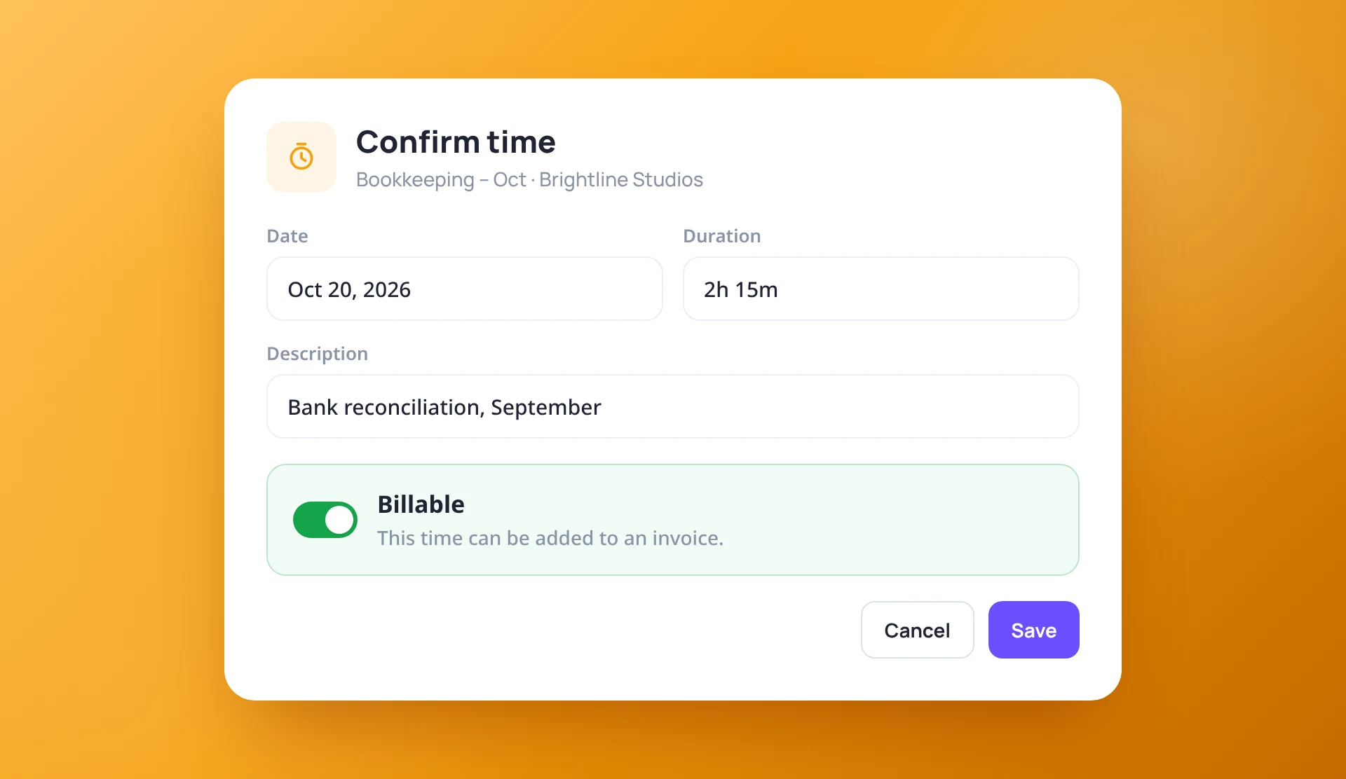 Billable Time in ProCharted