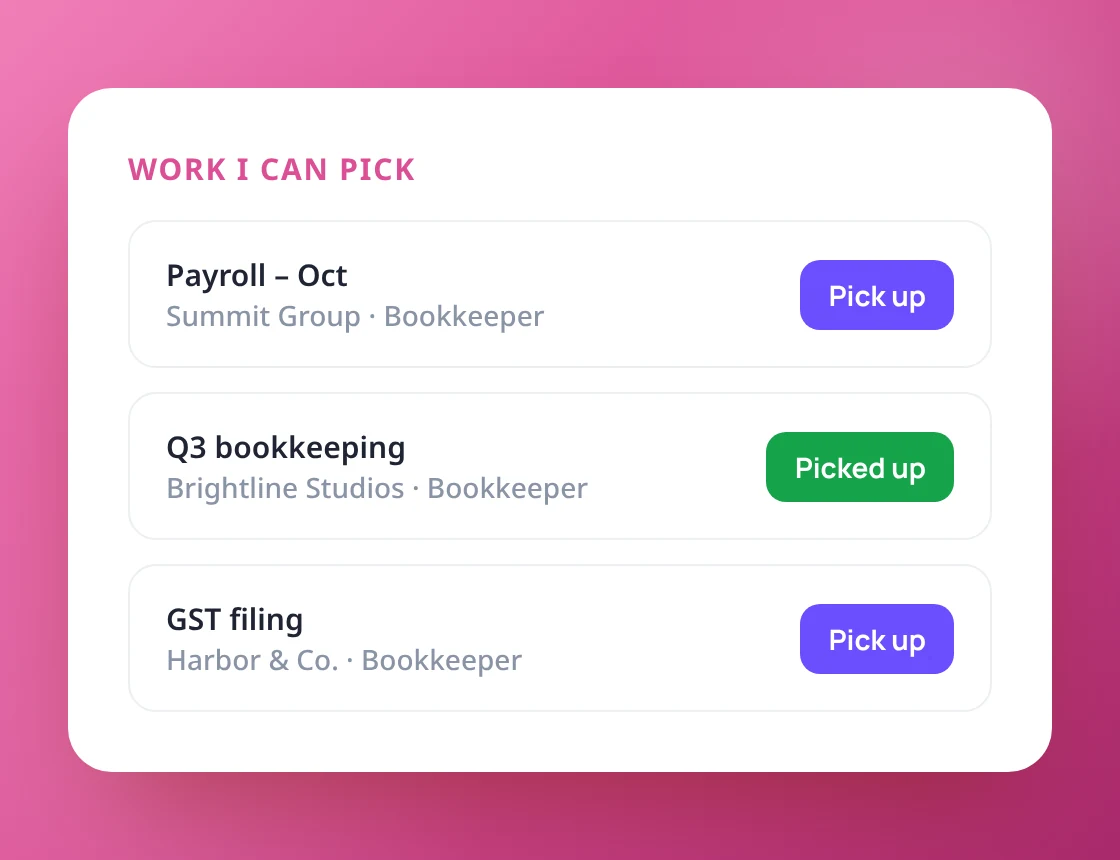 Take ownership in one click